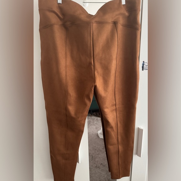 SPANX Brown Suede Leggings - Picture 4 of 5
